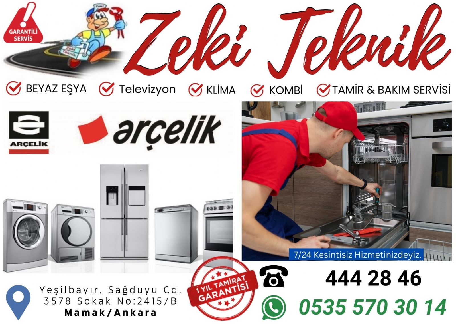 Yeşilbayır Arçelik Servisi