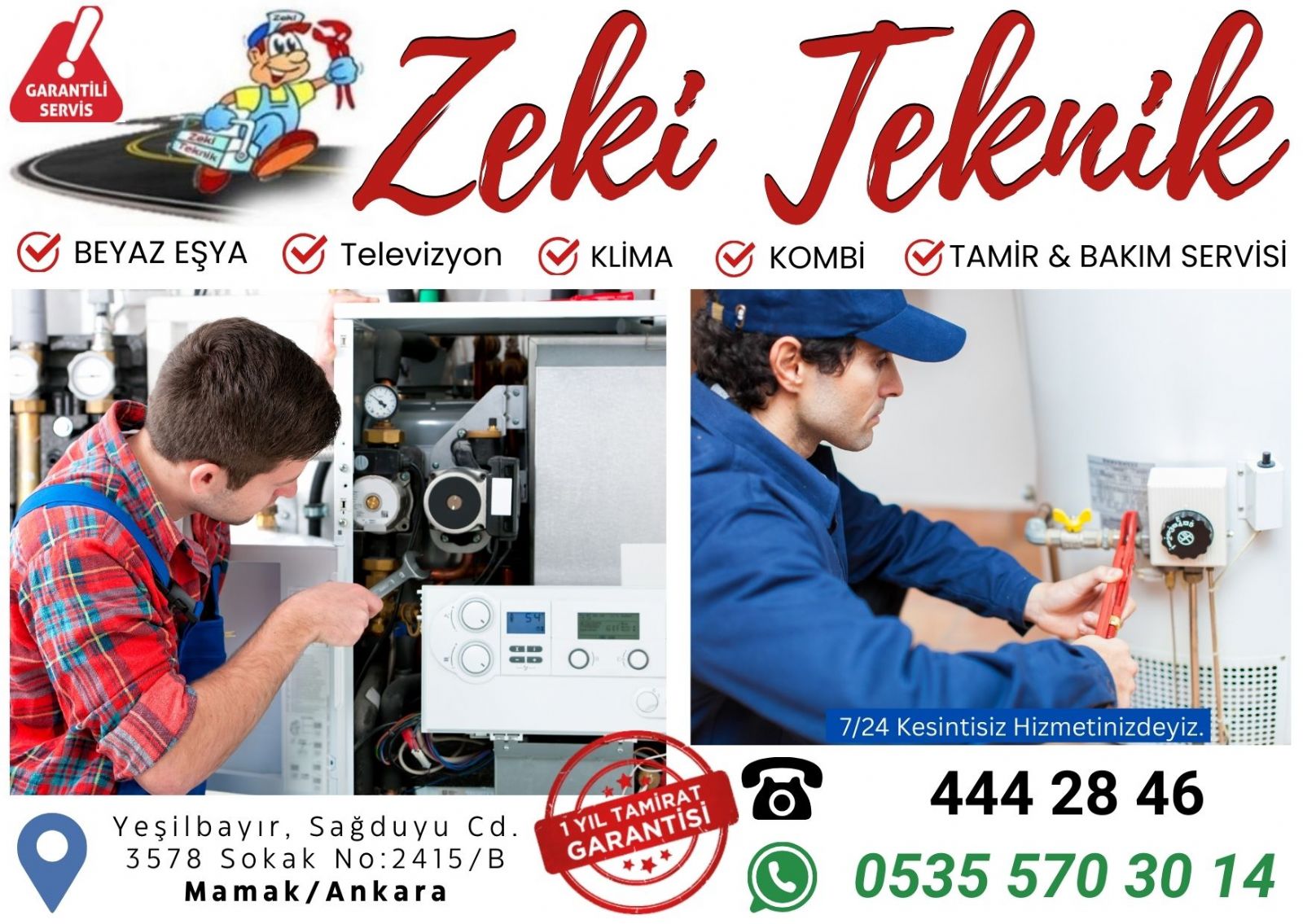 Yeşilbayır Arçelik Kombi Servisi